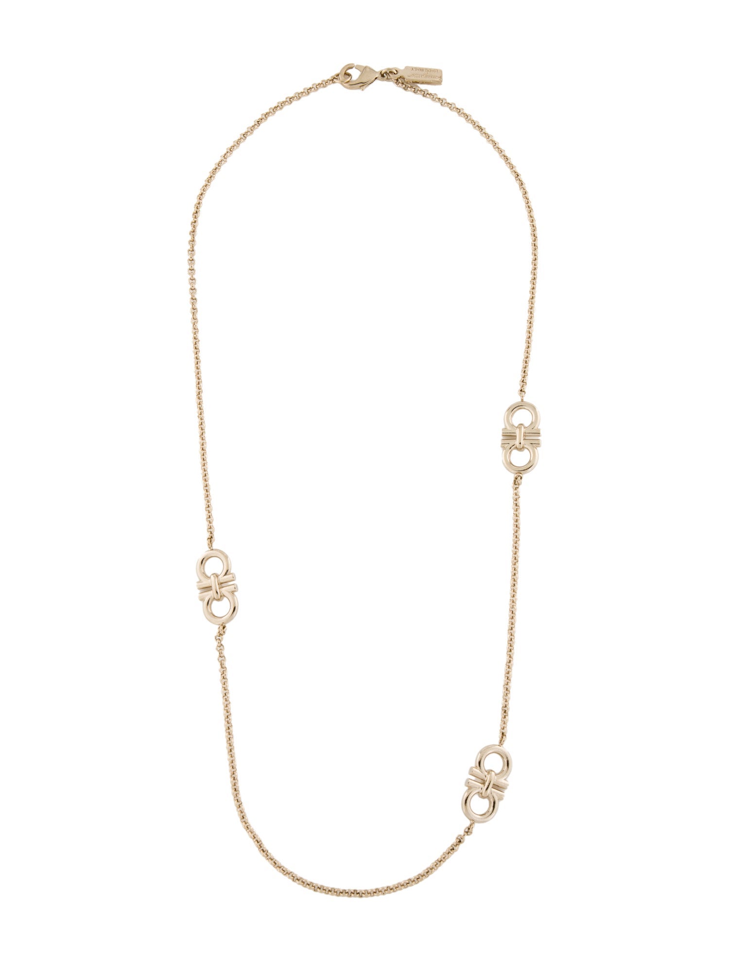 Salvatore Ferragamo Station Chain Necklace
