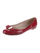 Salvatore Ferragamo Vara Bow Accent Patent Leather Ballet Flats