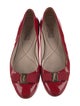 Salvatore Ferragamo Vara Bow Accent Patent Leather Ballet Flats