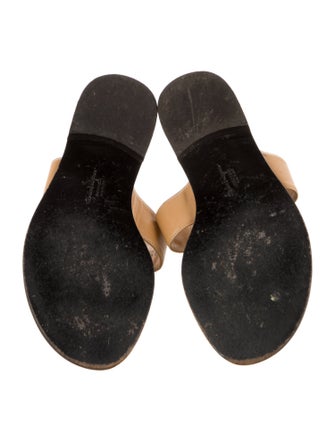 Salvatore Ferragamo Leather Slides