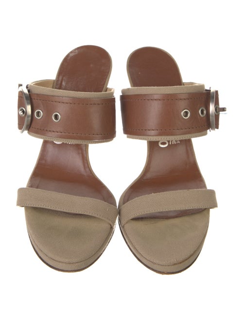 Salvatore Ferragamo Leather Slides