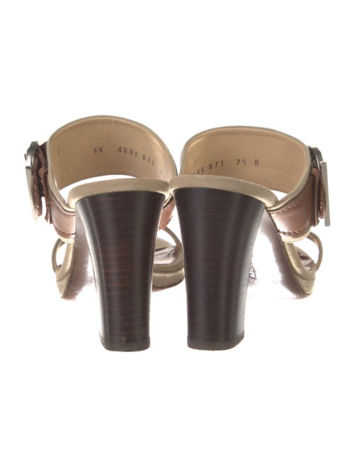 Salvatore Ferragamo Leather Slides