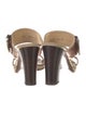 Salvatore Ferragamo Leather Slides