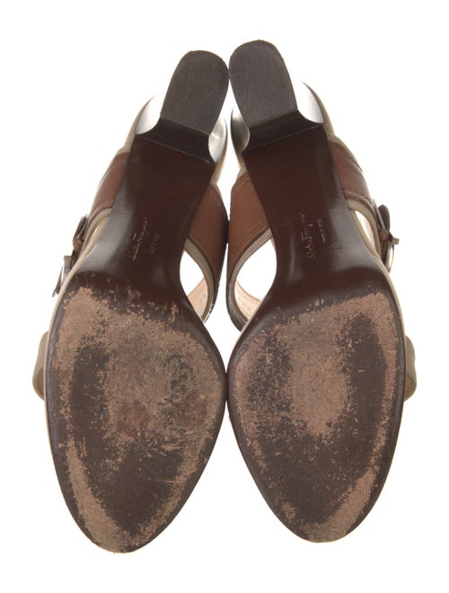 Salvatore Ferragamo Leather Slides