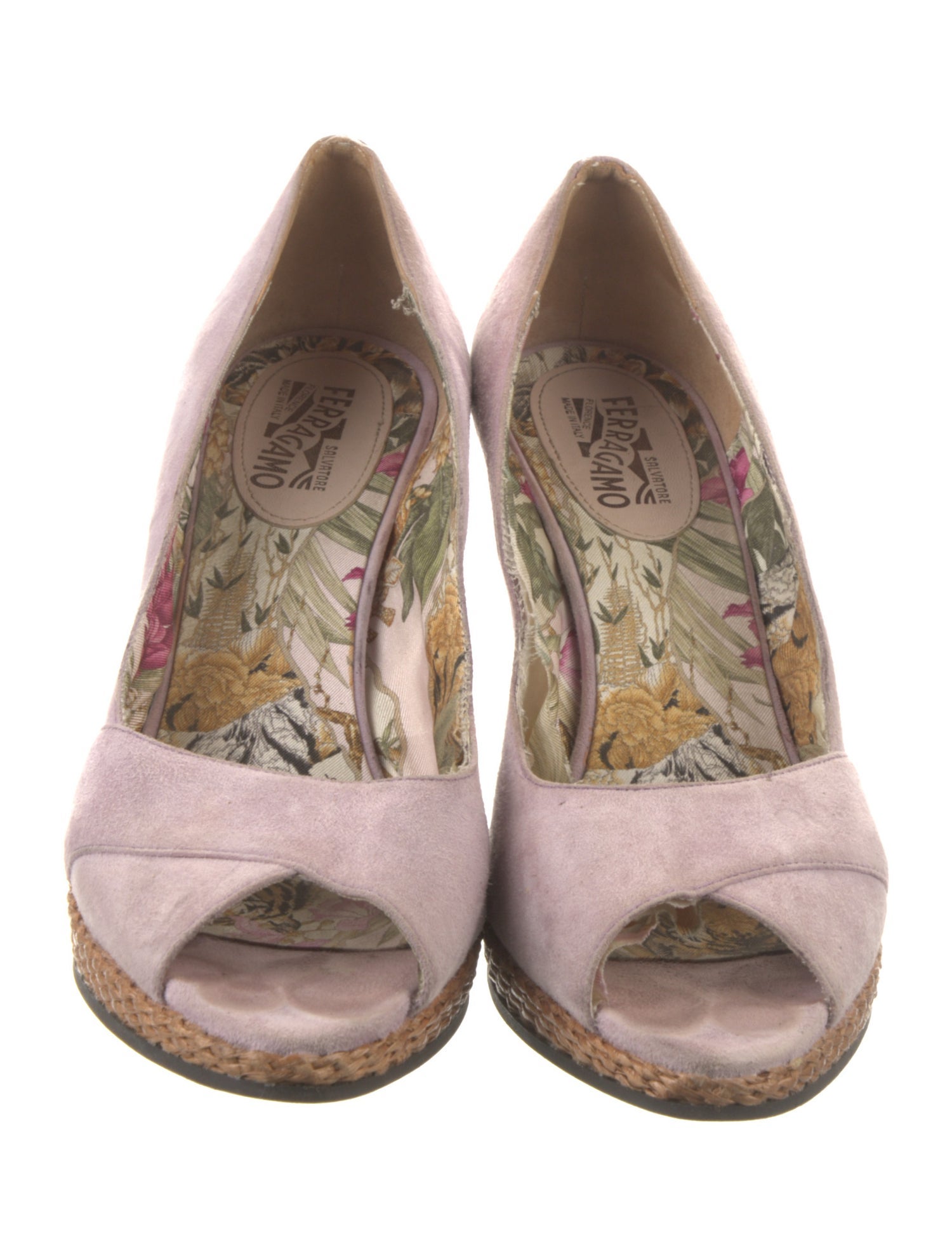 Salvatore Ferragamo Suede Slingback Sandals