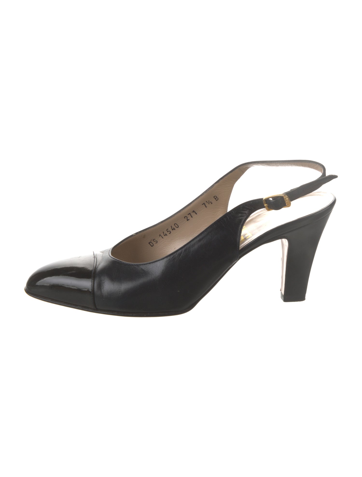 Salvatore Ferragamo Leather Slingback Pumps