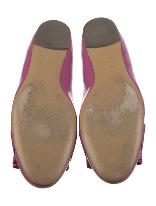 Salvatore Ferragamo Vara Bow Accent Patent Leather Ballet Flats