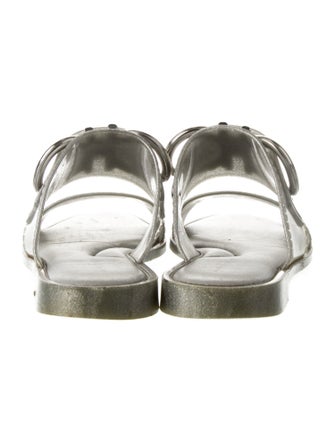 Salvatore Ferragamo Gancini Logo Rubber Slides