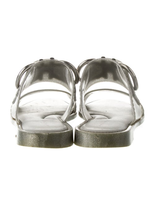 Salvatore Ferragamo Gancini Logo Rubber Slides