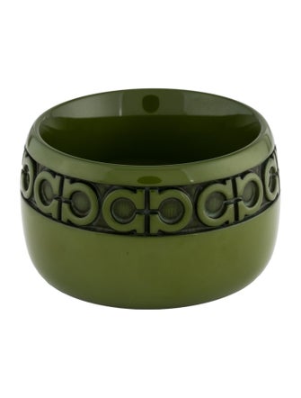 Salvatore Ferragamo Resin Gancini Bangle