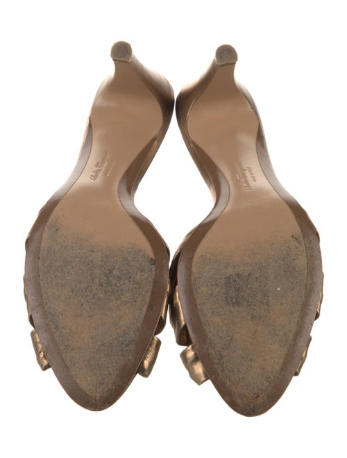 Salvatore Ferragamo Leather Slides