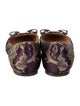 Salvatore Ferragamo Vara Bow Accent Floral Print Ballet Flats