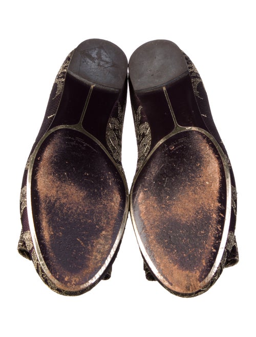 Salvatore Ferragamo Vara Bow Accent Floral Print Ballet Flats