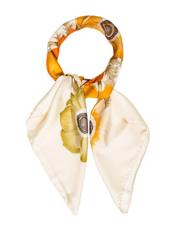 Salvatore Ferragamo Silk Floral Scarf