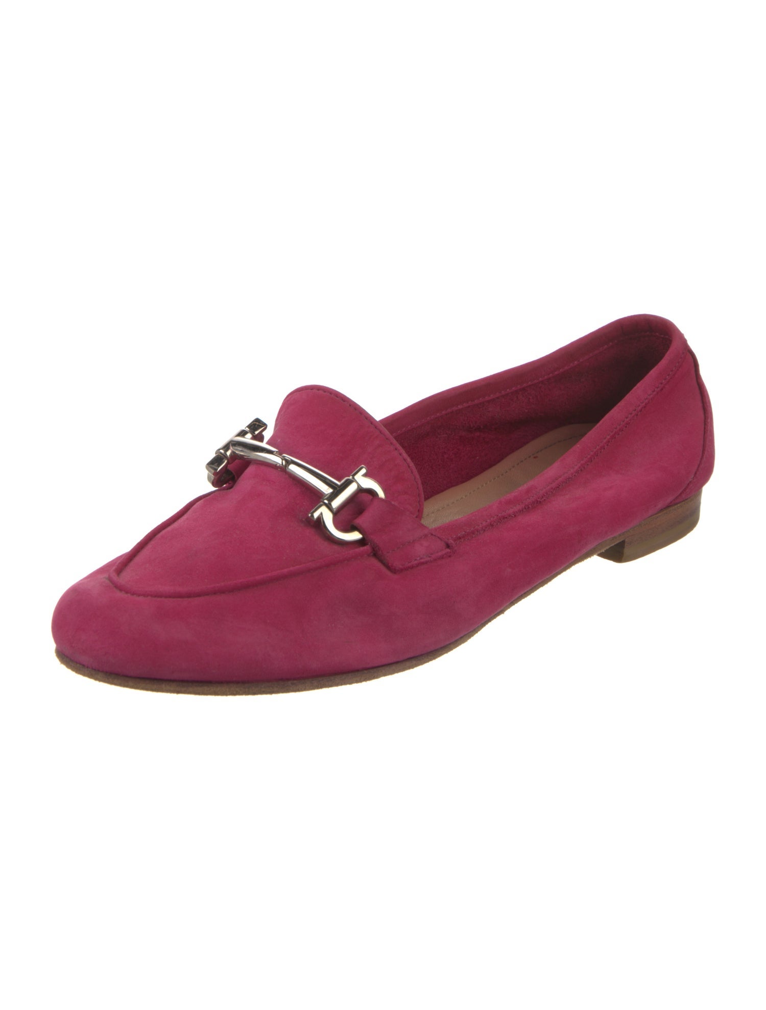 Salvatore Ferragamo Gancini Logo Suede Loafers