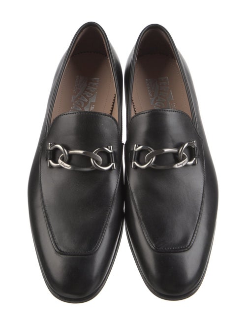 Salvatore Ferragamo Leather Monk Straps