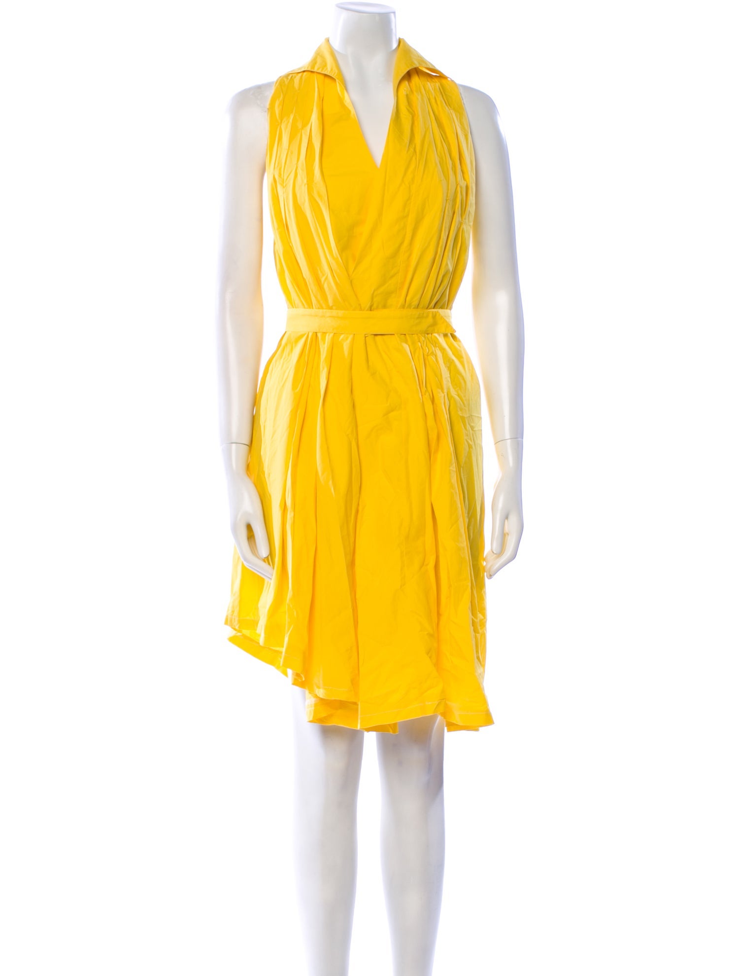Salvatore Ferragamo V-Neck Knee-Length Dress