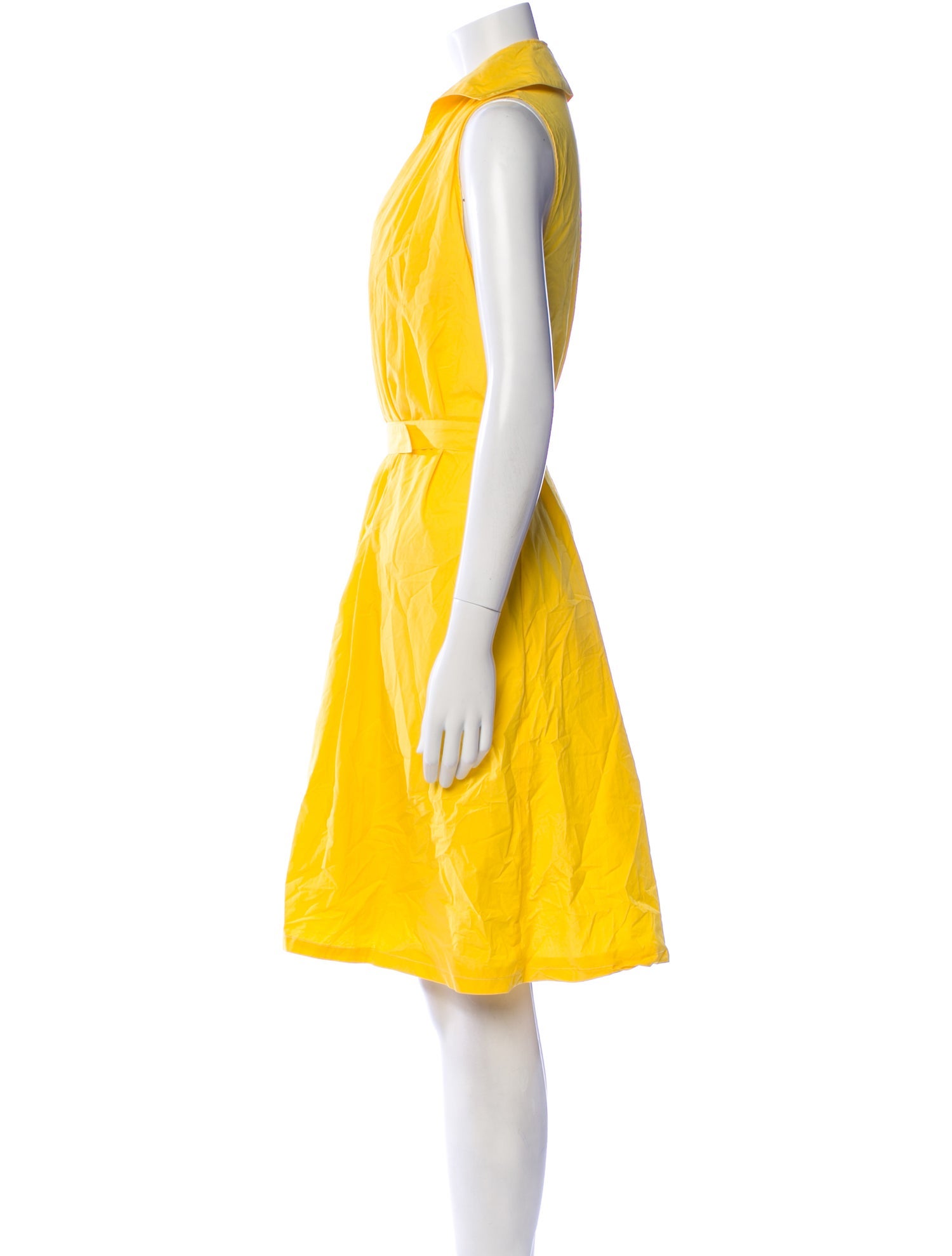 Salvatore Ferragamo V-Neck Knee-Length Dress