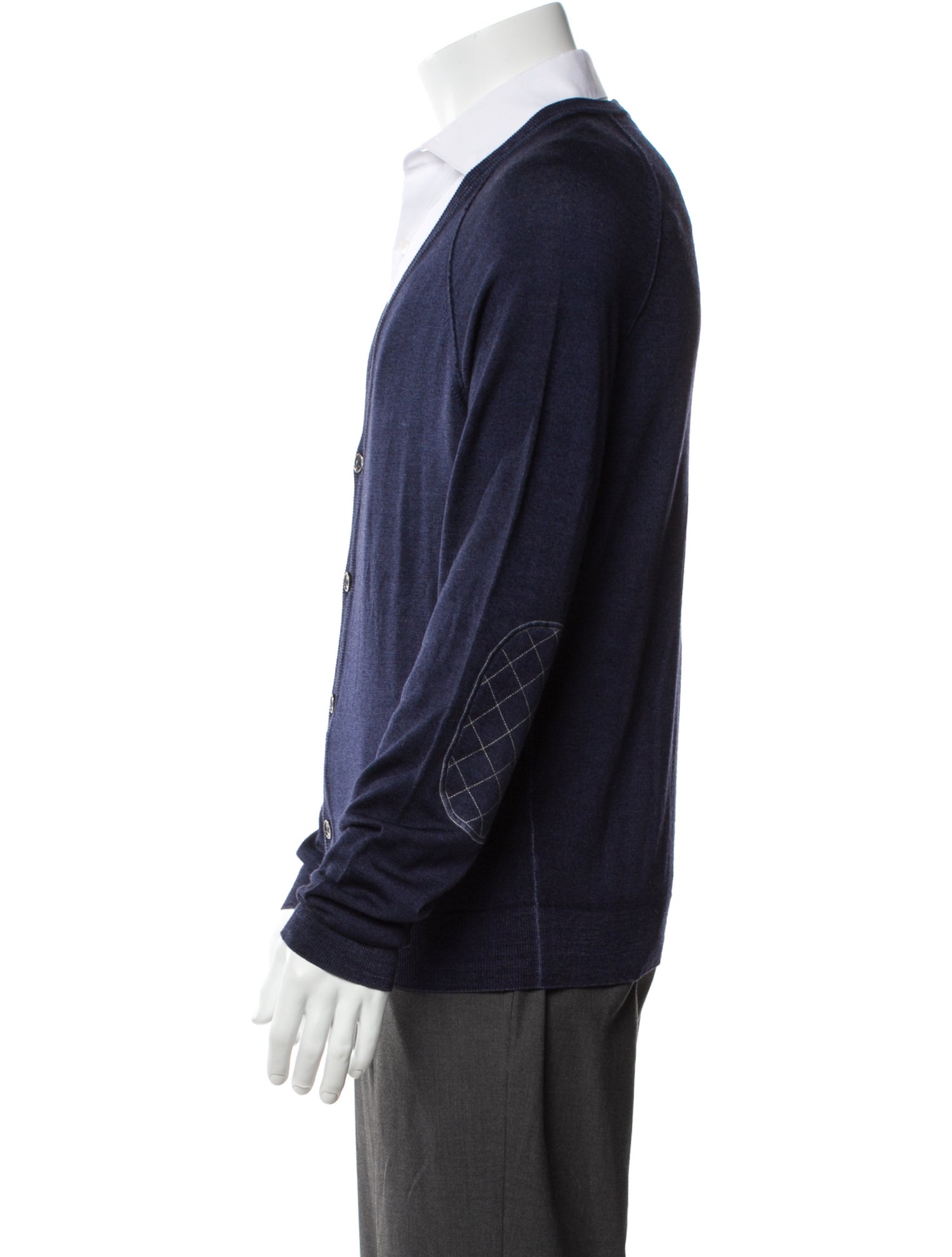 Salvatore Ferragamo Wool V-Neck Cardigan