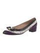 Salvatore Ferragamo Vara Bow Accent Leather Ballet Flats