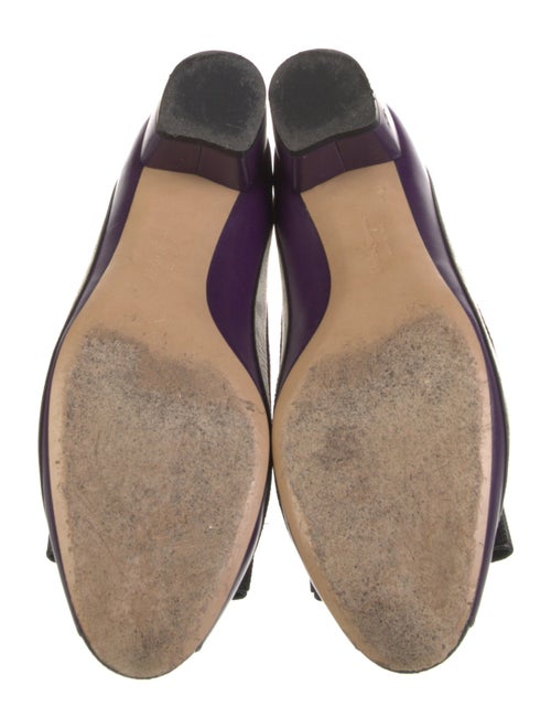 Salvatore Ferragamo Vara Bow Accent Leather Ballet Flats