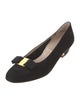 Salvatore Ferragamo Vara Bow Accent Suede Pumps