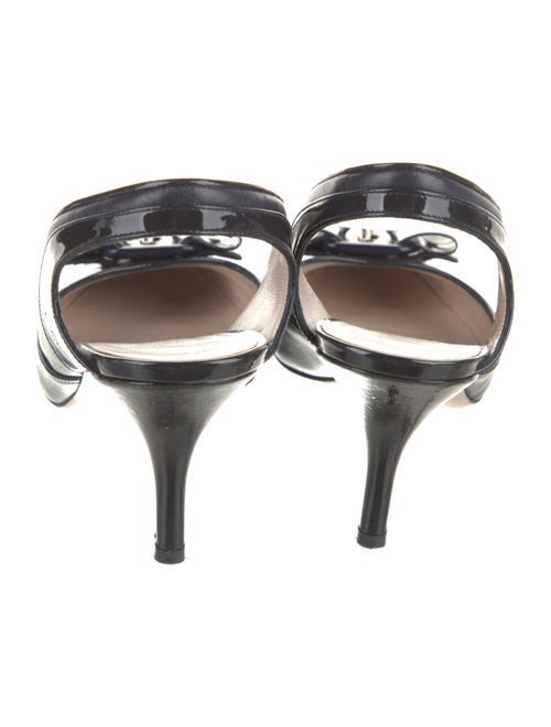 Salvatore Ferragamo Vara Bow Accent Patent Leather Slingback Pumps