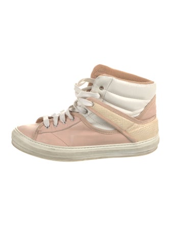 Salvatore Ferragamo Suede Wedge Sneakers