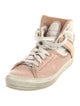 Salvatore Ferragamo Suede Wedge Sneakers