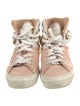 Salvatore Ferragamo Suede Wedge Sneakers