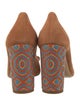 Salvatore Ferragamo Suede Patterned Pumps