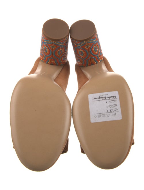 Salvatore Ferragamo Suede Patterned Pumps
