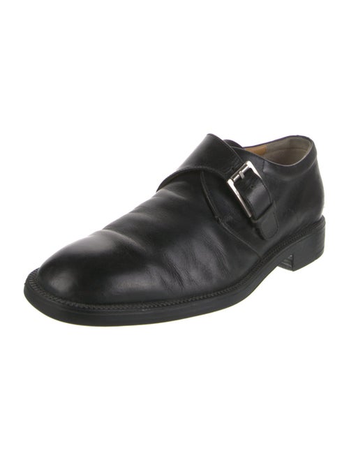 Salvatore Ferragamo Leather Monk Straps