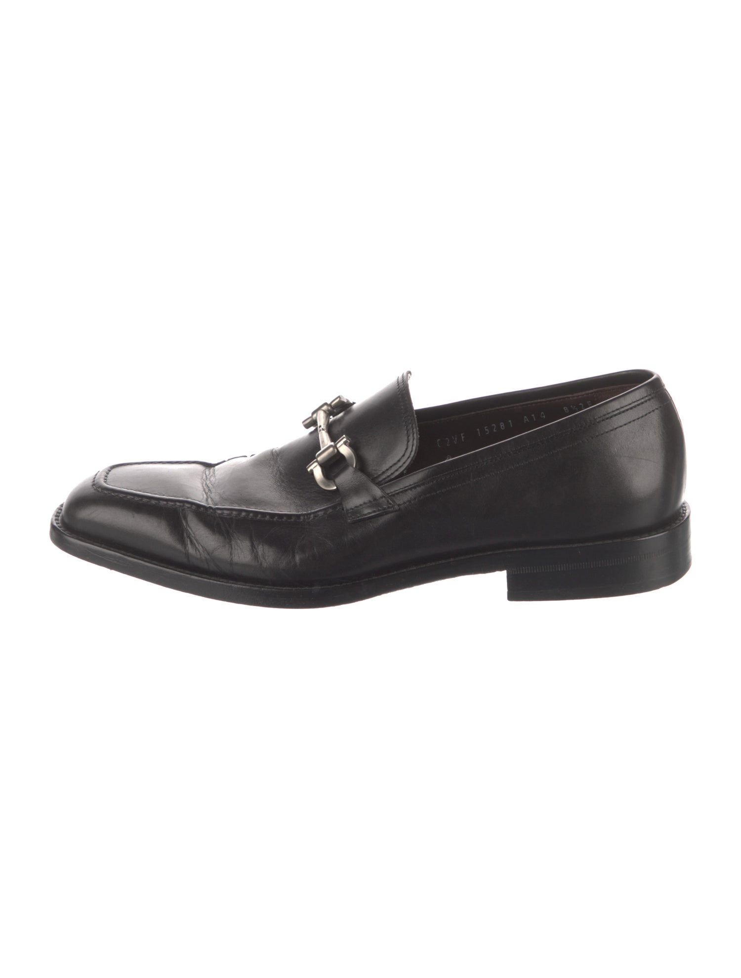 Salvatore Ferragamo Horsebit Accent Leather Dress Loafers