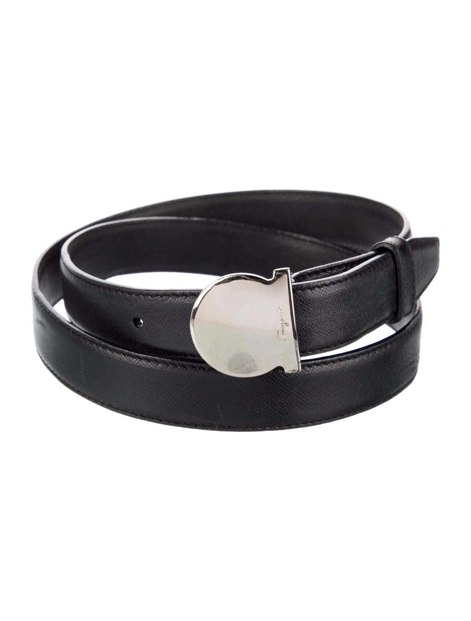 Salvatore Ferragamo Skinny Leather Belt Kit