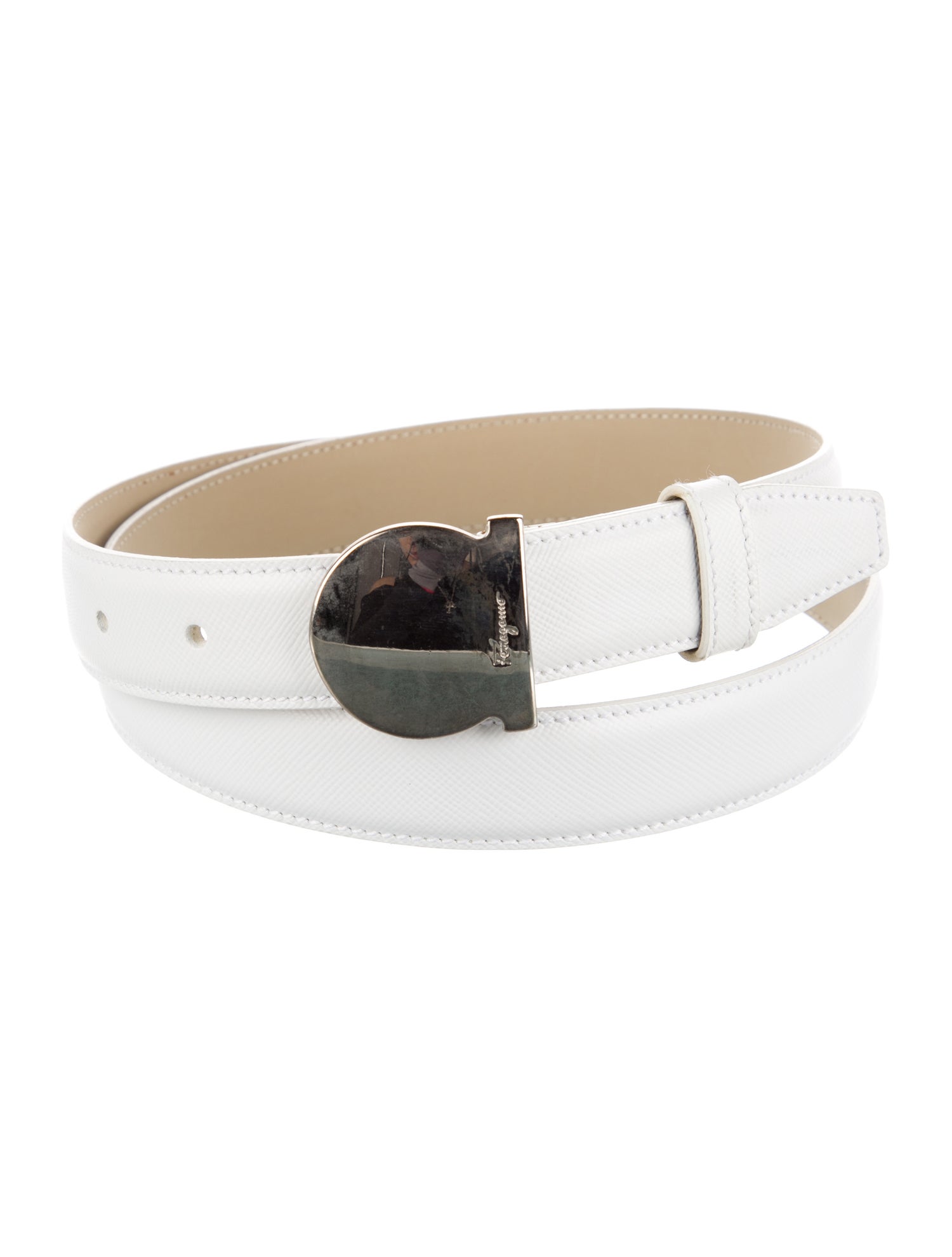 Salvatore Ferragamo Skinny Leather Belt