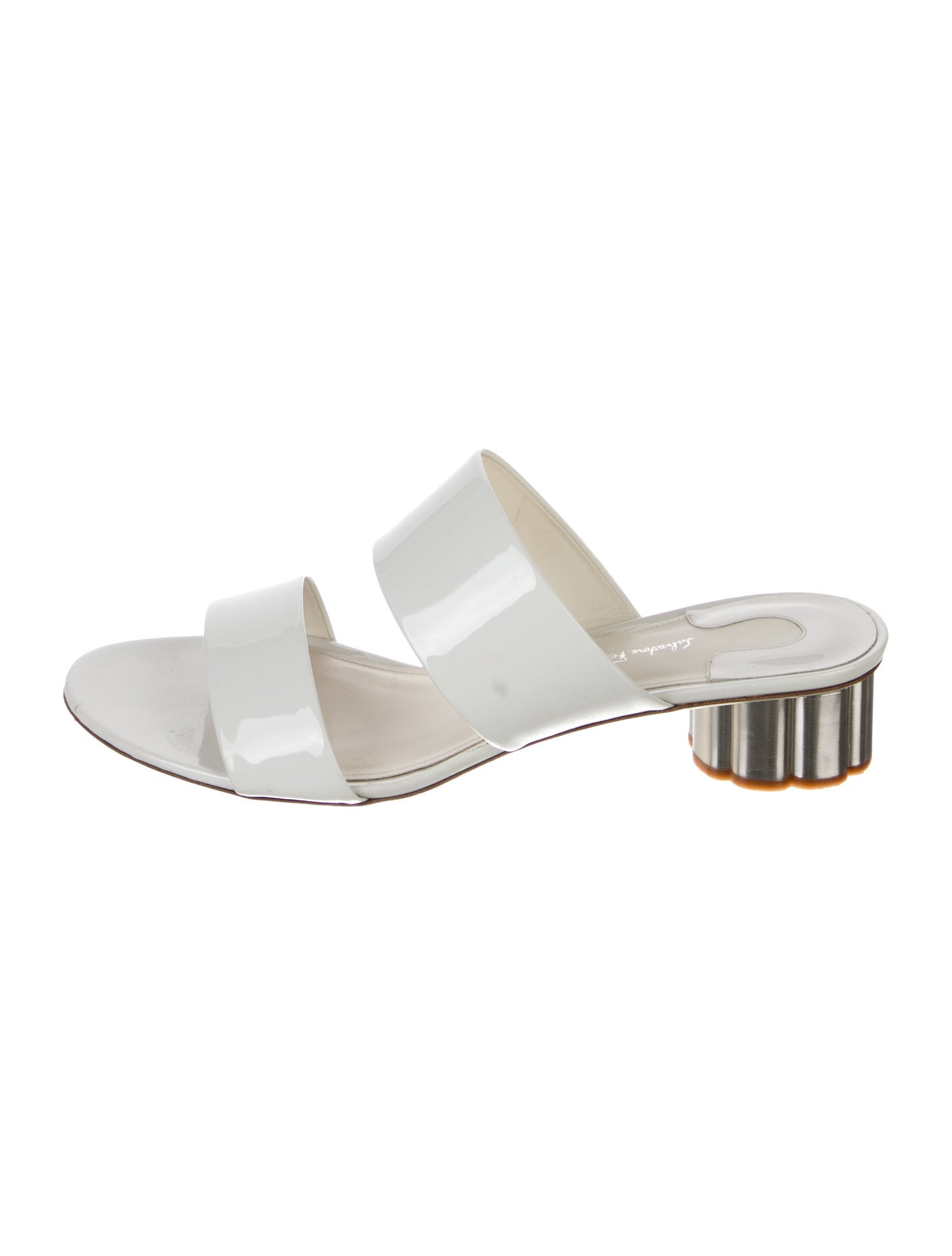 Salvatore Ferragamo Patent Leather Slides