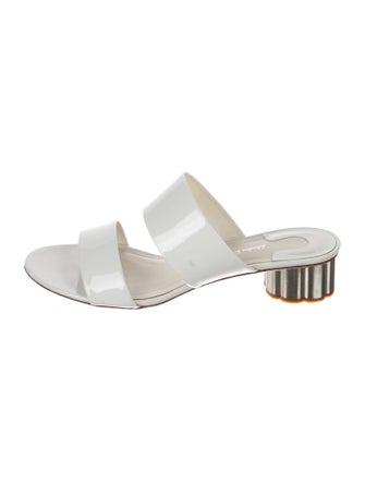 Salvatore Ferragamo Patent Leather Slides