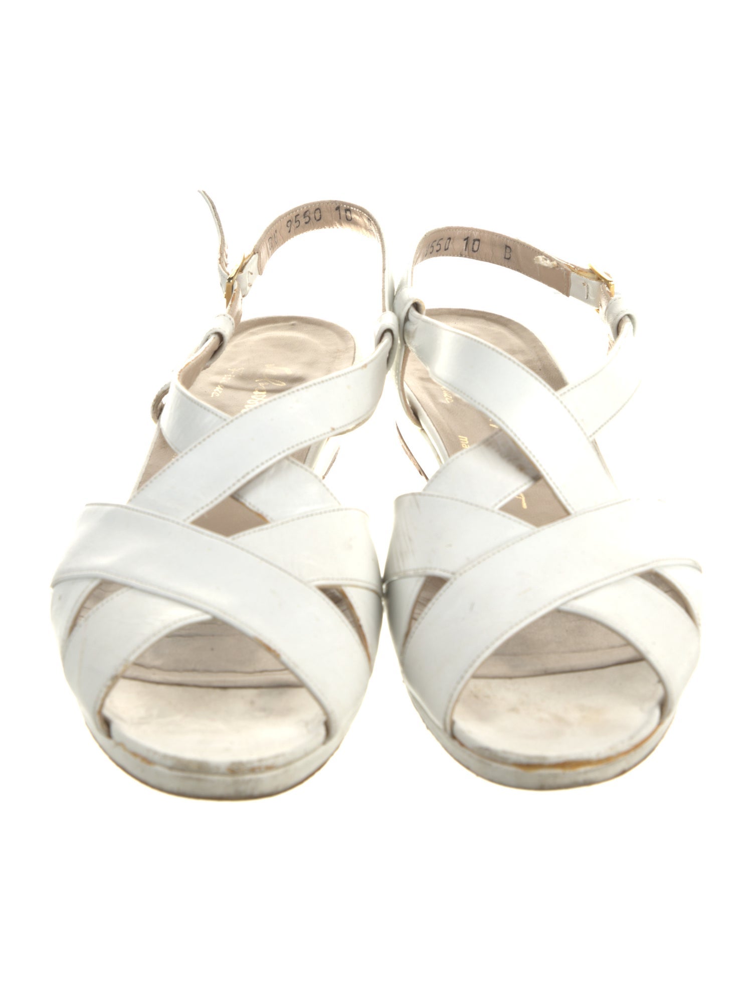 Salvatore Ferragamo Leather Slingback Sandals