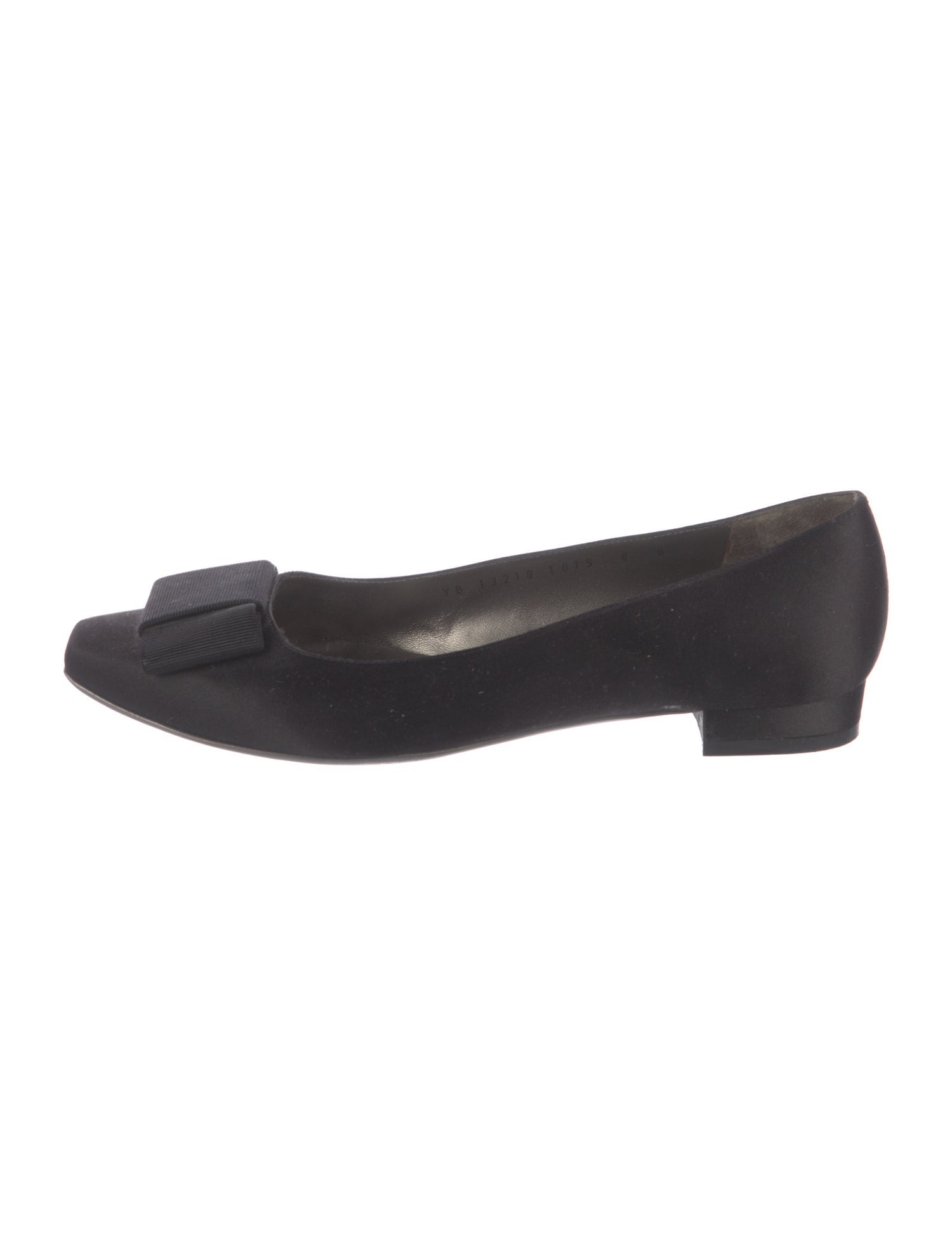 Salvatore Ferragamo Vara Bow Accent Satin Flats