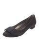 Salvatore Ferragamo Vara Bow Accent Satin Flats