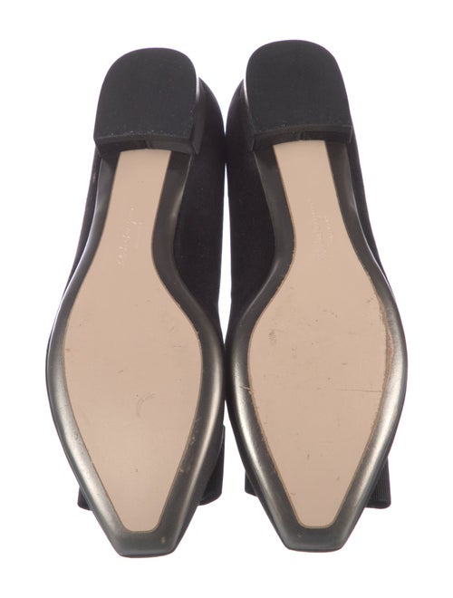 Salvatore Ferragamo Vara Bow Accent Satin Flats