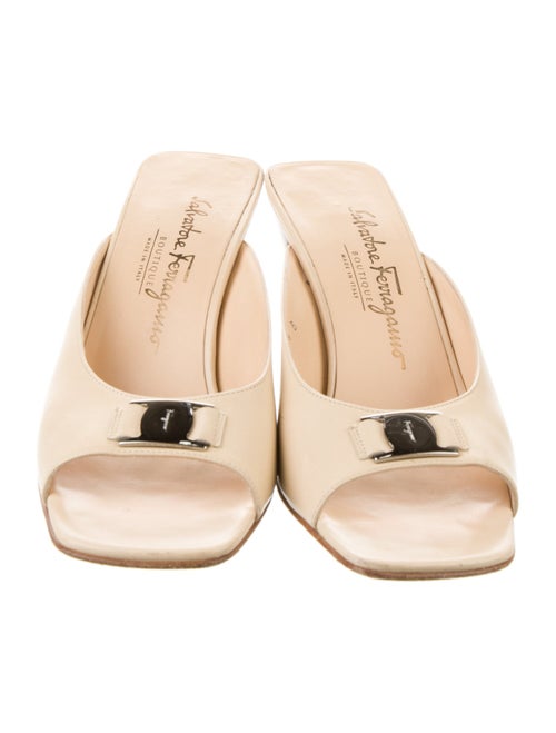 Salvatore Ferragamo Leather Slides