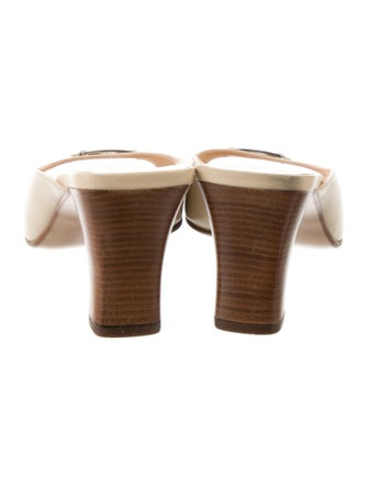 Salvatore Ferragamo Leather Slides