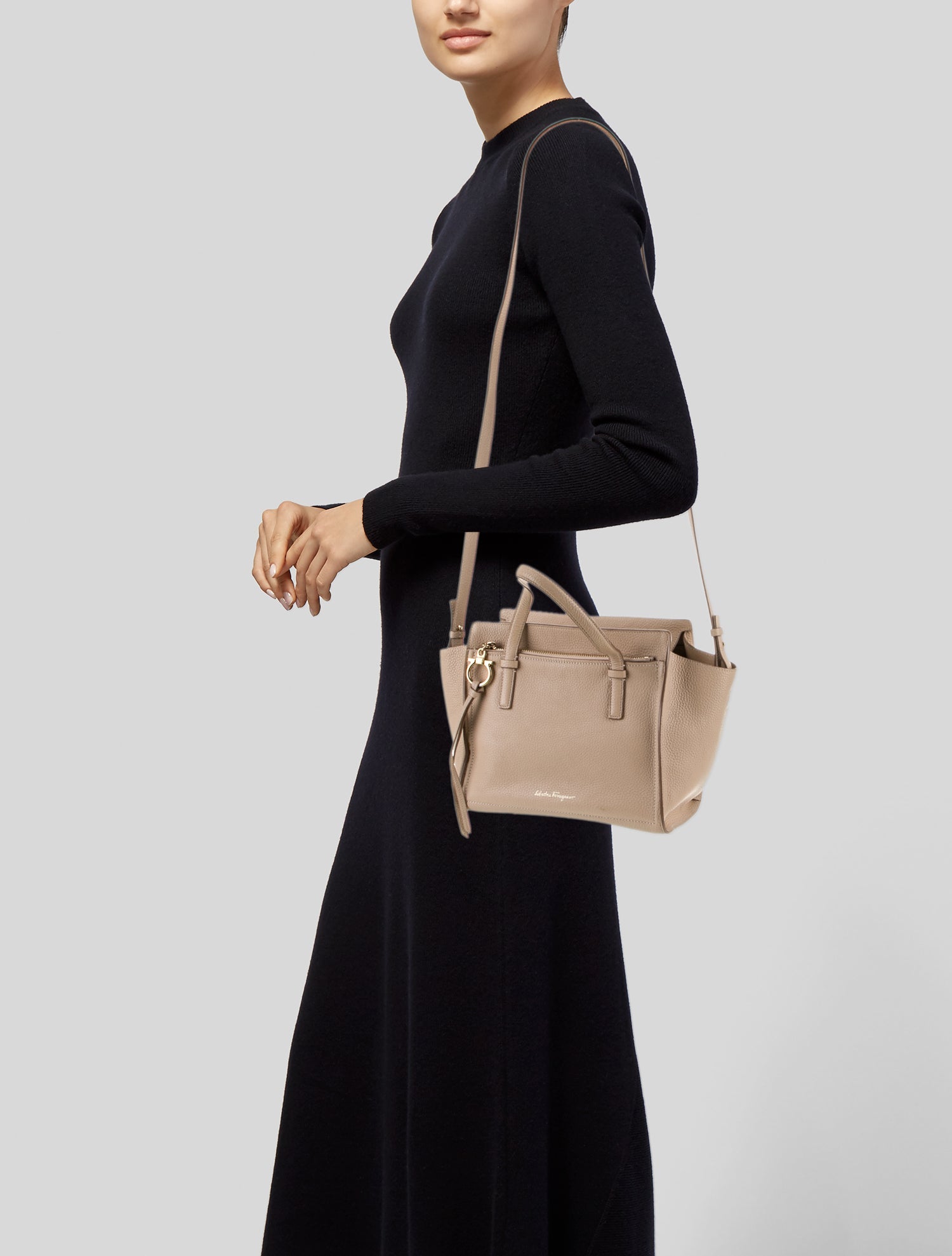 Salvatore Ferragamo Leather Top Handle Bag