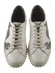Salvatore Ferragamo Leather Printed Sneakers