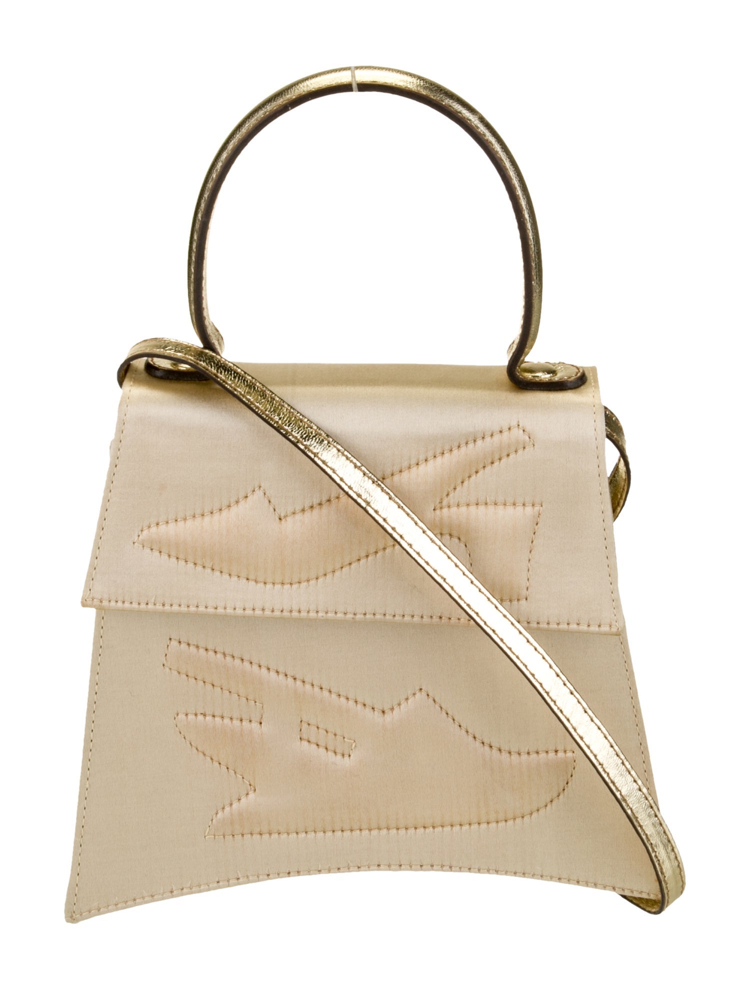 Salvatore Ferragamo Satin Top Handle Bag