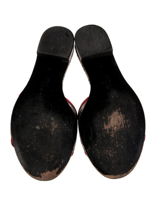 Salvatore Ferragamo Horsebit Accent Leather Slides