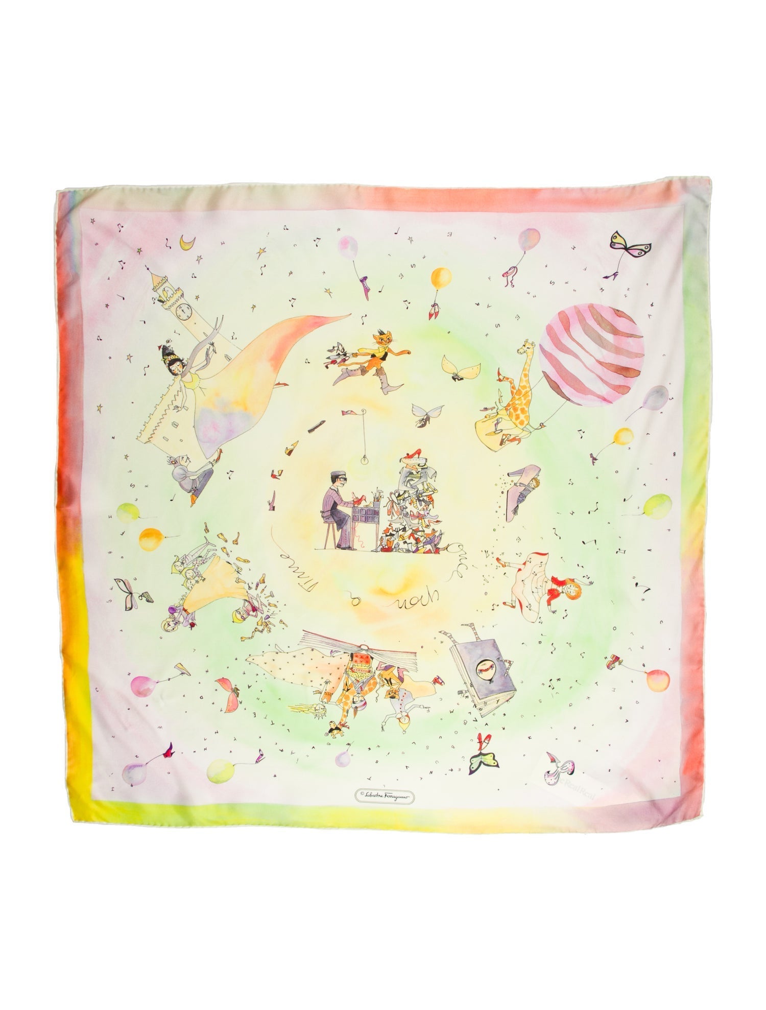 Salvatore Ferragamo Silk Printed Scarf