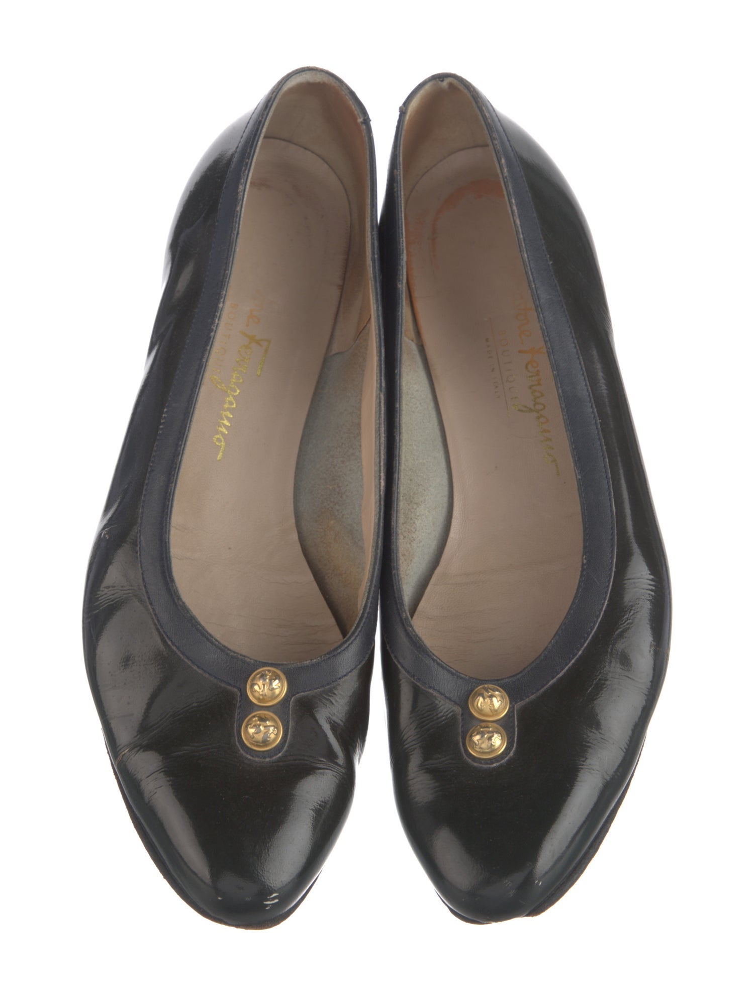 Salvatore Ferragamo Leather Flats